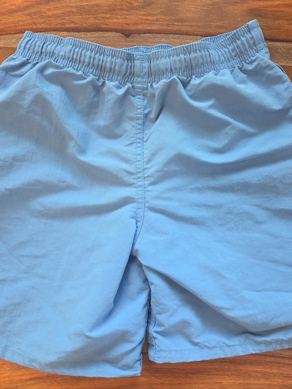Patagonia Boys Size 10 Swim Shorts Trunks Lined Drawstring Blue Kids Baggies